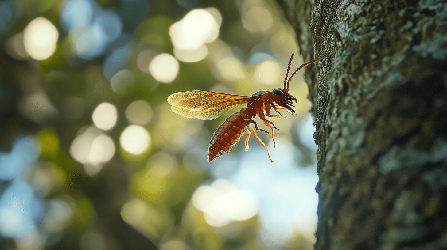 Flying Termites Close-Up